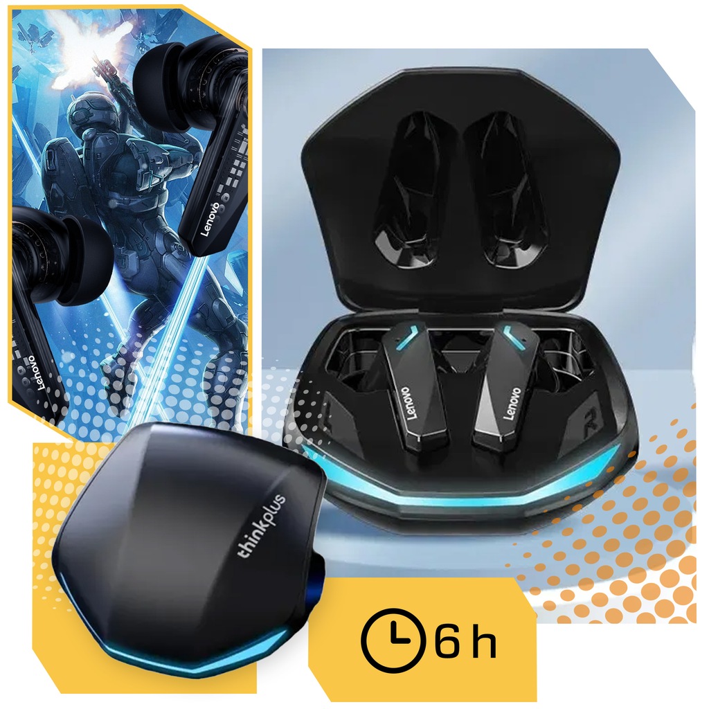 SŁUCHAWKI BEZPRZEWODOWE LENOVO GM2 PRO BLUETOOTH 5.3 GAMINGOWE SPORTOWE IPX Model GM2 Pro